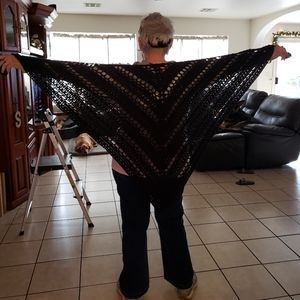 Handmade crocheted shawl/scarf/cowl
